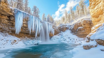 Free Frozen waterfall view Image - Frozen, Waterfall, Winter | Download ...
