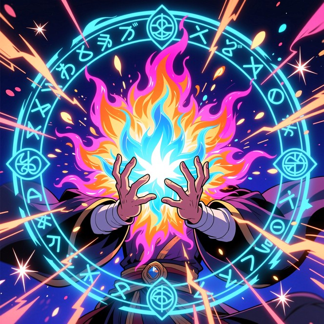 Free Arcane Fire Unleashed Image - Magical, Spellcasting, Explosion ...