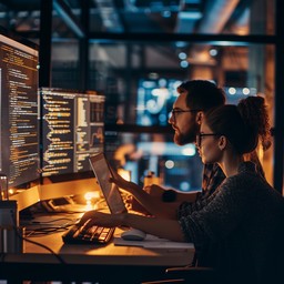 Free Focused Coding Session Image - Technology, Coding, Programmers ...