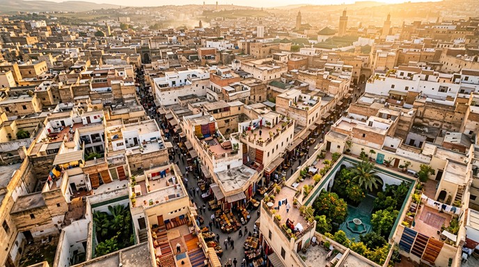 Marrakesh Rooftops Download Moroccan Medina Sketch Stock Images for Free | StockCake