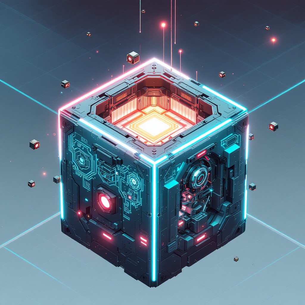 Free Cosmic Tech Cube Photo - Cube, Mechanical, Futuristic | Download ...