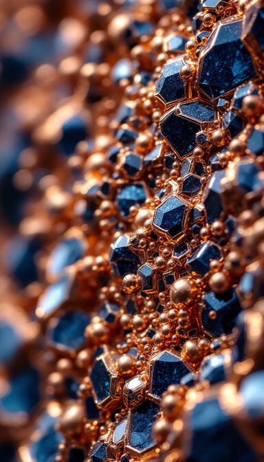 Free Crystalline Copper Pattern Image - Geometric, Copper, Crystal ...