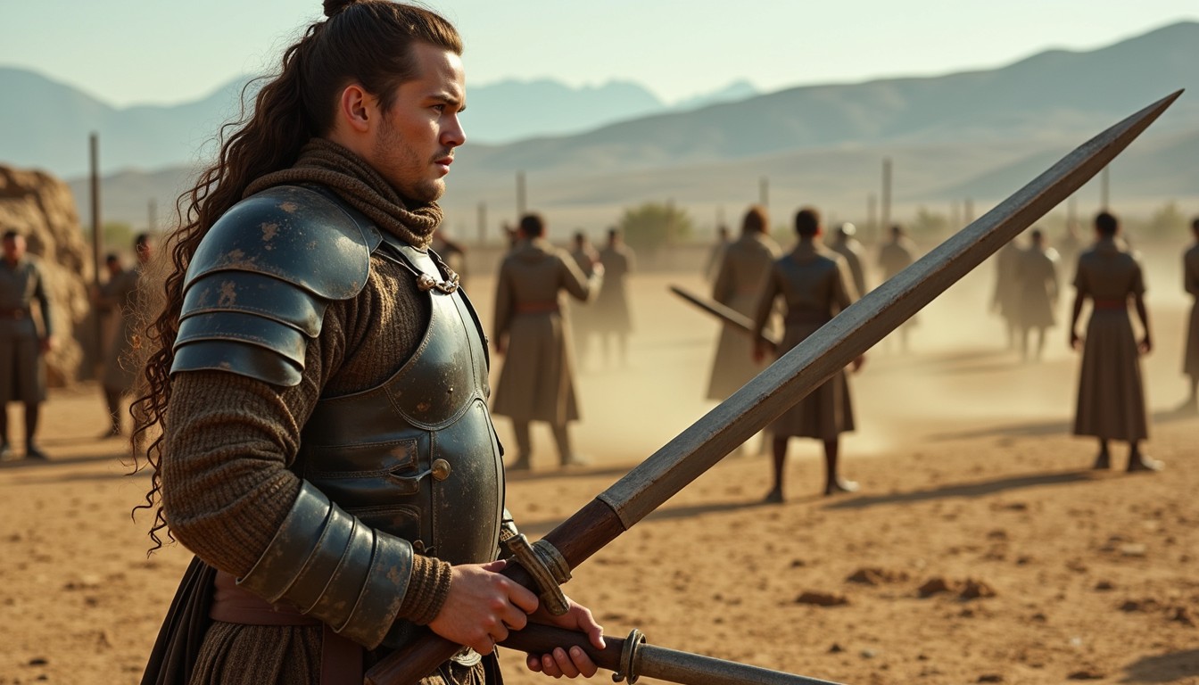 Free Warrior awaits battle Image - Warrior, Sword, Battle | Download at ...