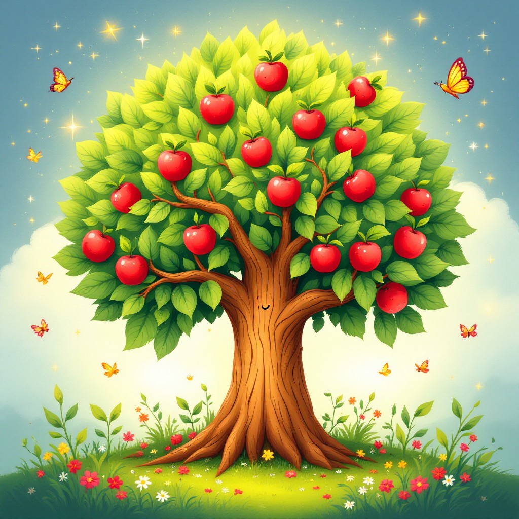 Free Magical Apple Tree Image - Tree, Apples, Magical | Download at ...