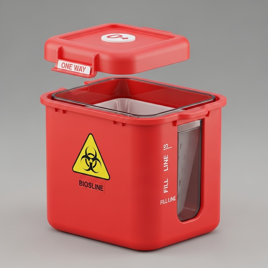 Free Biohazard Sharps Container Image | Download at StockCake