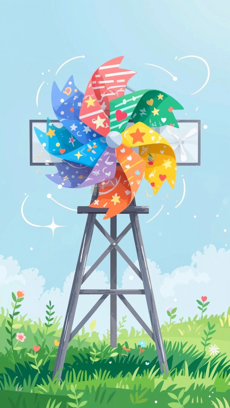 Free Colorful Windmill Wonder Image - Pinwheel, Windmill, Colorful ...
