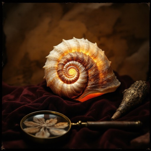 Free Glowing Seashell Treasure Image - Seashell, Vintage, Amber ...