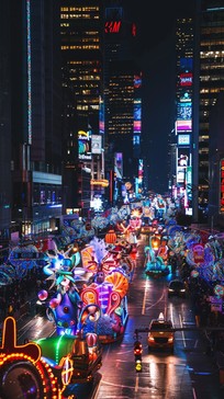 Free Vibrant Night Parade Image - City, Lights, Parade | Download at ...