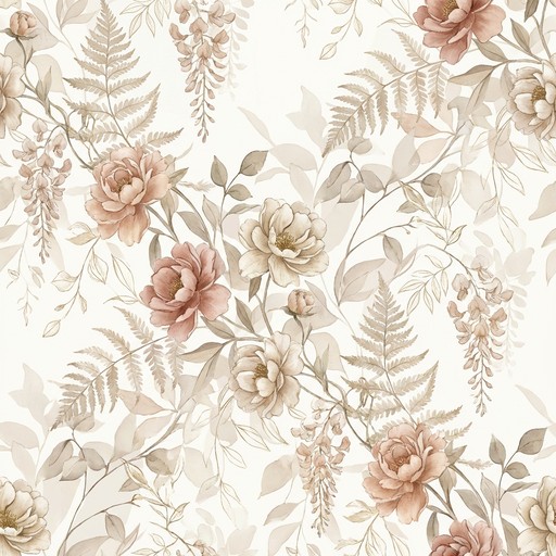 Free Blush Botanical Elegance Image - Botanical, Floral, Pattern ...