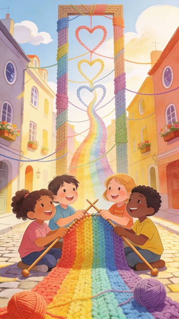 Free Children Knitting Together Image - Children, Knitting, Community ...