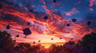 Free Graduation Sky Celebration Image - Graduation, Celebration, Sunset ...