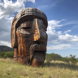 Free Sculpted Head Monument Image - Sculpture, Wooden, Head | Download ...