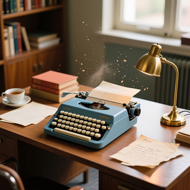 Free Vintage Typewriter Workspace Photo - Typewriter, Vintage, Retro ...