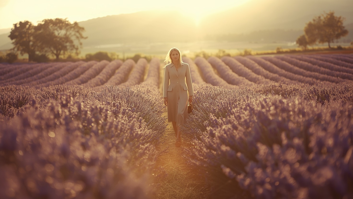 Free Lavender field sunset Photo - Lavender, Sunset, Purple | Download ...