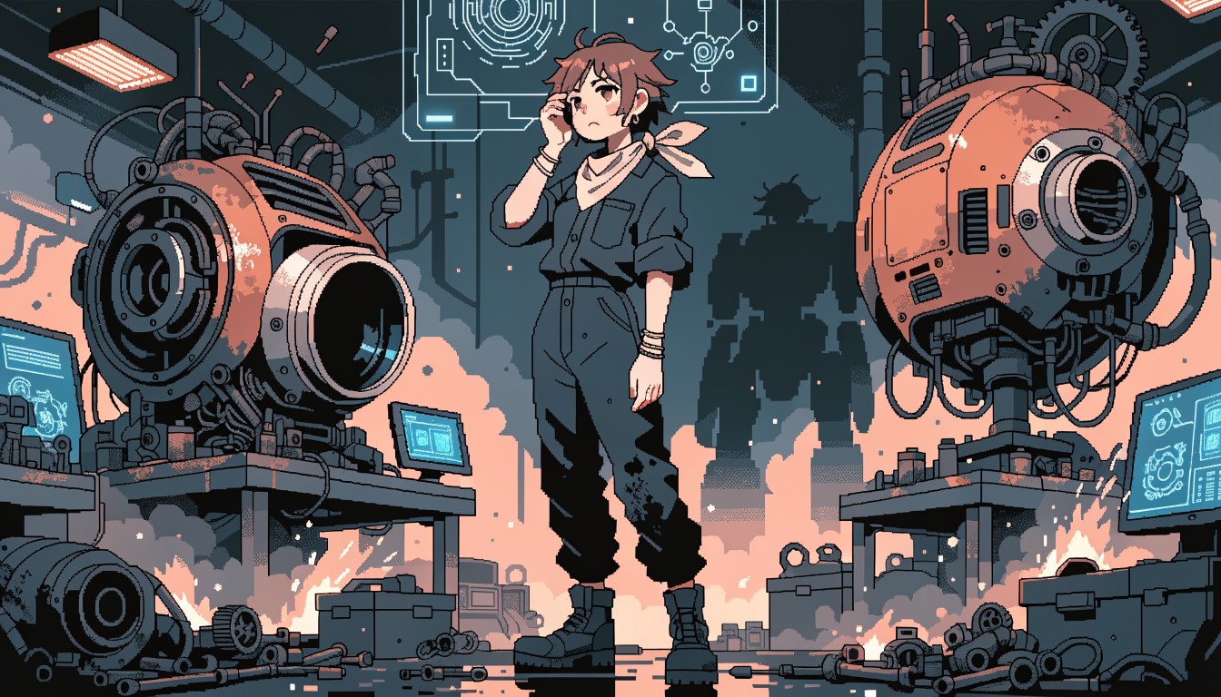 Free Pixel Mechanic Girl Image - Pixel, Anime, Mechanic | Download at ...