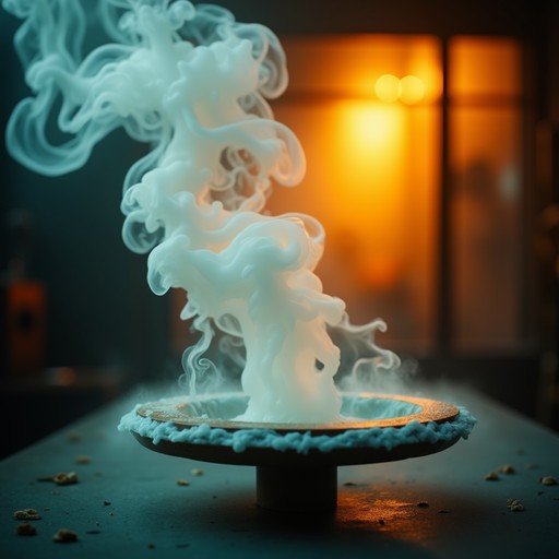 Steam Rising Draping Blue Download Mystical Steam Rising Image - Steam, Vapor, Mist | StockCake
