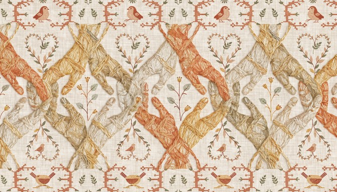 Free Woven Family Love Image - Pattern, Textile, Fabric | Download at ...