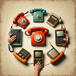 Free Communication Through Time Image - Telephones, Vintage, Retro ...