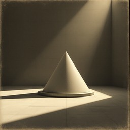 Free Cone Casting Shadows Image - Geometric, Minimalist, Cone ...