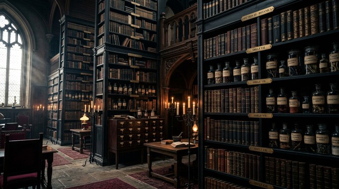 Free Gothic Library Shadows Image - Gothic, Library, Apothecary ...