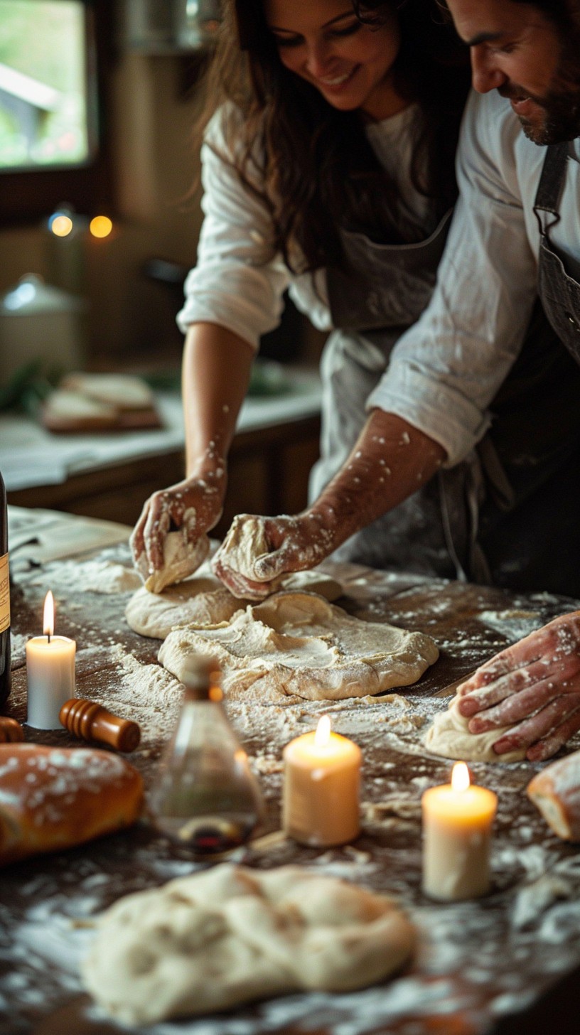 Free Baking Together Joy Image - Baking, Couple, Candlelight | Download ...