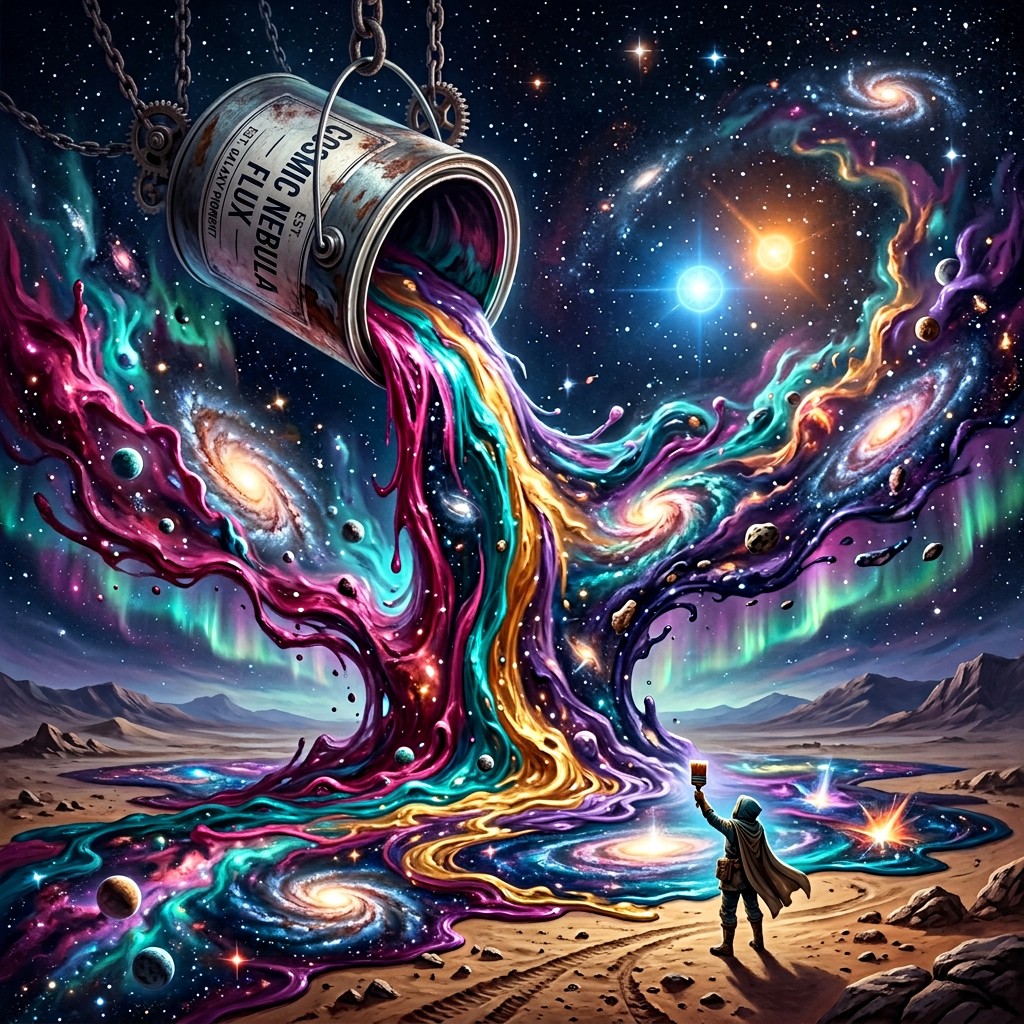 Free Celestial Color Cascade Image - Surreal, Cosmic, Space | Download ...