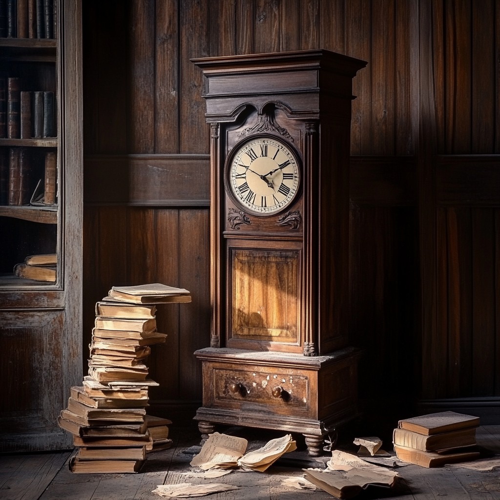 Free Antique Clock Display Photo - Antique, Clock, Books | Download at ...
