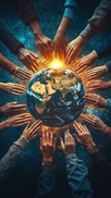 Free Unity Around Earth Image - Unity, Earth, Hands | Download at StockCake