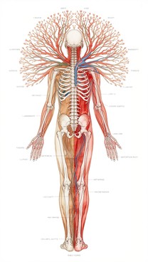 Tree Inside Human Free Anatomical Tree Illustration Image - Anatomy, Watercolor, Medical ...