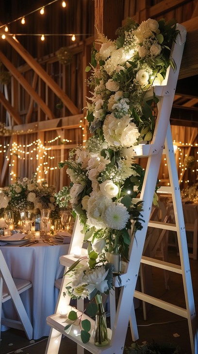 Free Elegant Floral Decoration Image - Flowers, Ladder, Decoration ...