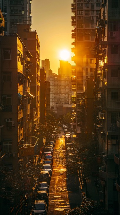 Free Sunset Urban Scene Image - Sunset, City, Street | Download at ...