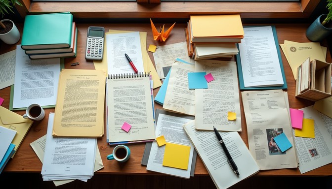 Free Scholarly workspace chaos Image | Download at StockCake