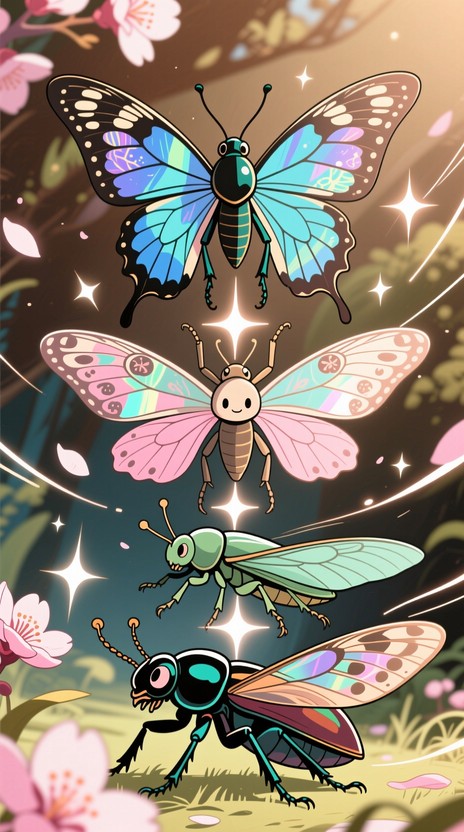 Free Iridescent Anime Damselfly Image - Damselfly, Anime, Manga ...