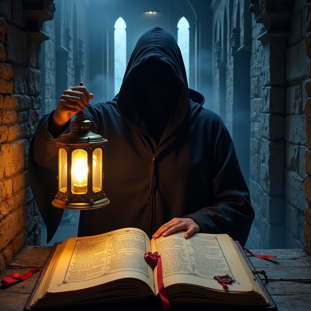 Free Ancient Knowledge Seeker Image Mysterious Hooded Lantern free-ancient-knowledge-seeker-image-mysterious-hooded-lantern