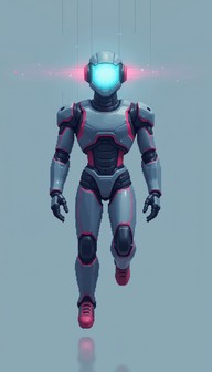 Free Pixel Robot Ascends Image - Robot, Pixel, Cyberpunk | Download at ...