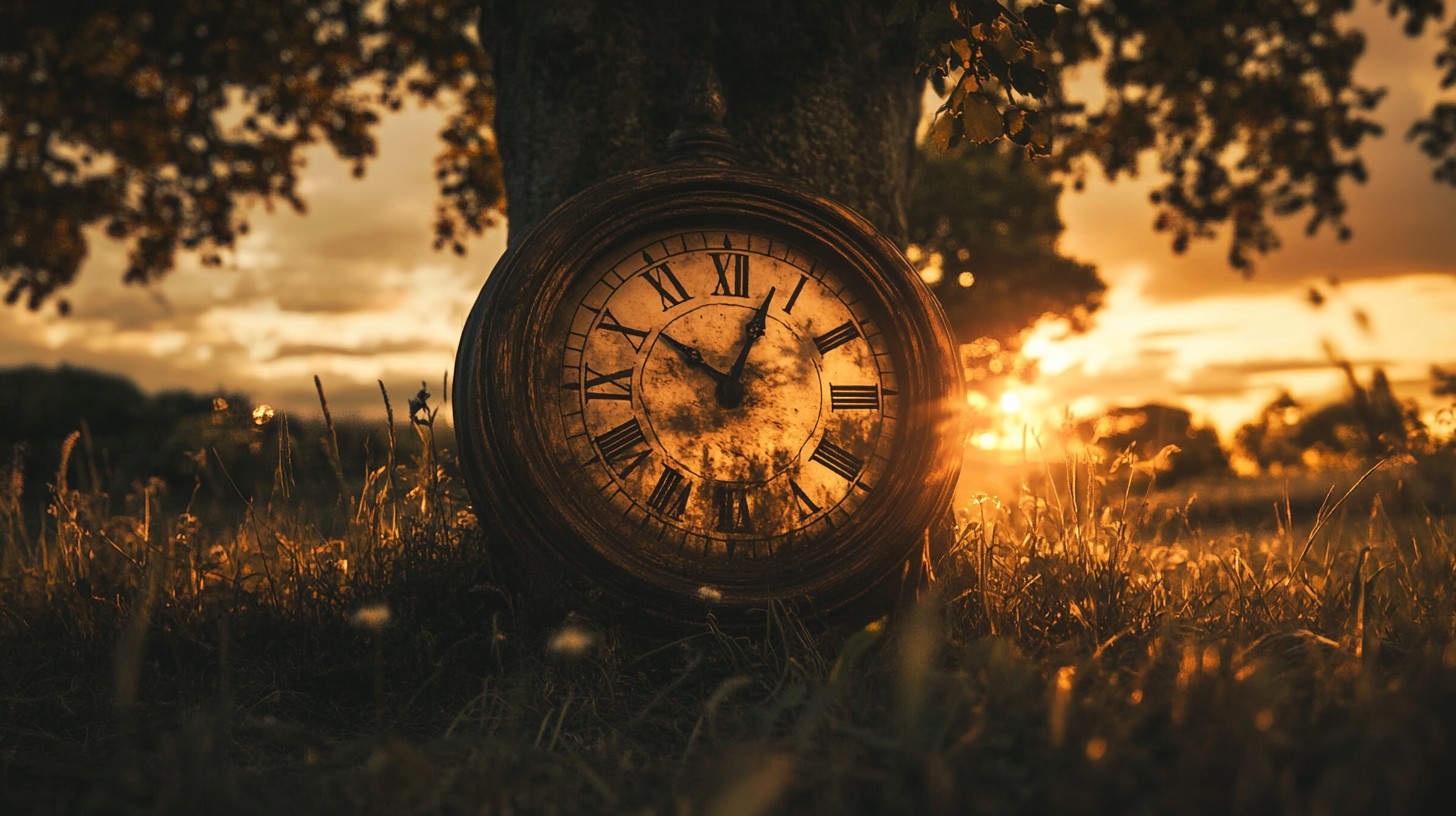 Free Sunset Clock Field Image - Sunset, Clock, Field | Download at ...
