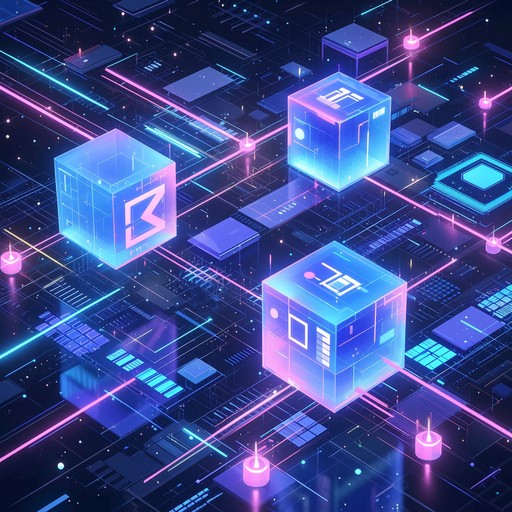 Free Digital Cube Chain Image - Cubes, Glowing, Blockchain | Download ...