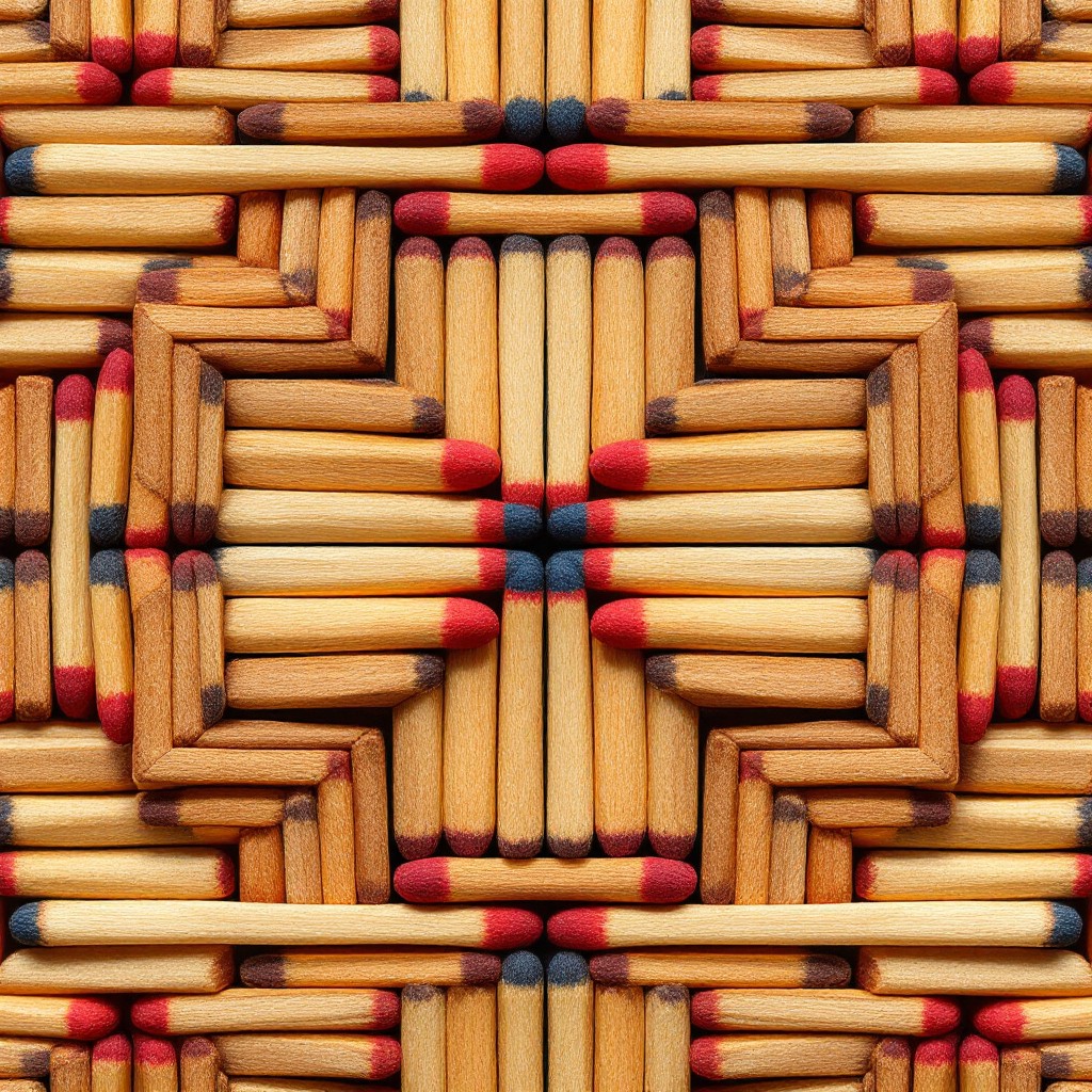 Free Matchstick Geometric Pattern Image - Matches, Geometric, Pattern ...