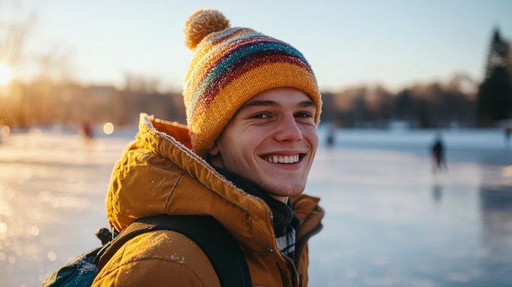 Free Joyful Winter Day Image - Winter, Smile, Man | Download at StockCake