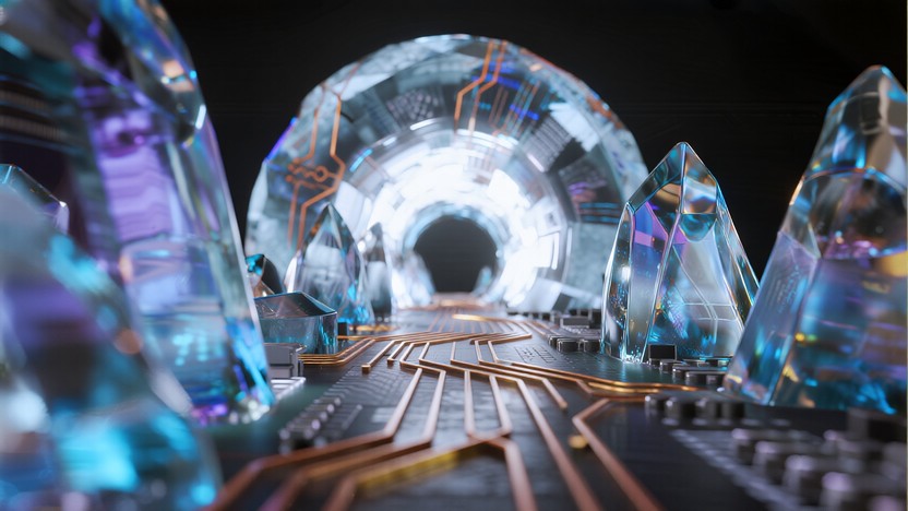 Technology Crystal Free Crystalline Tech Portal Image - Portal, Circuit, Crystal ...