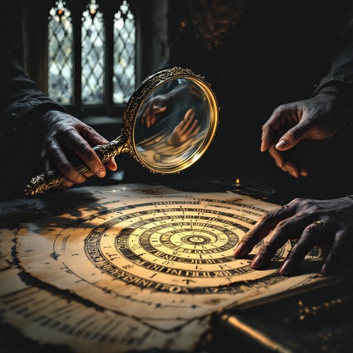 Free Arcane Secrets Illuminated Image - Gothic, Magnifying, Manuscript ...