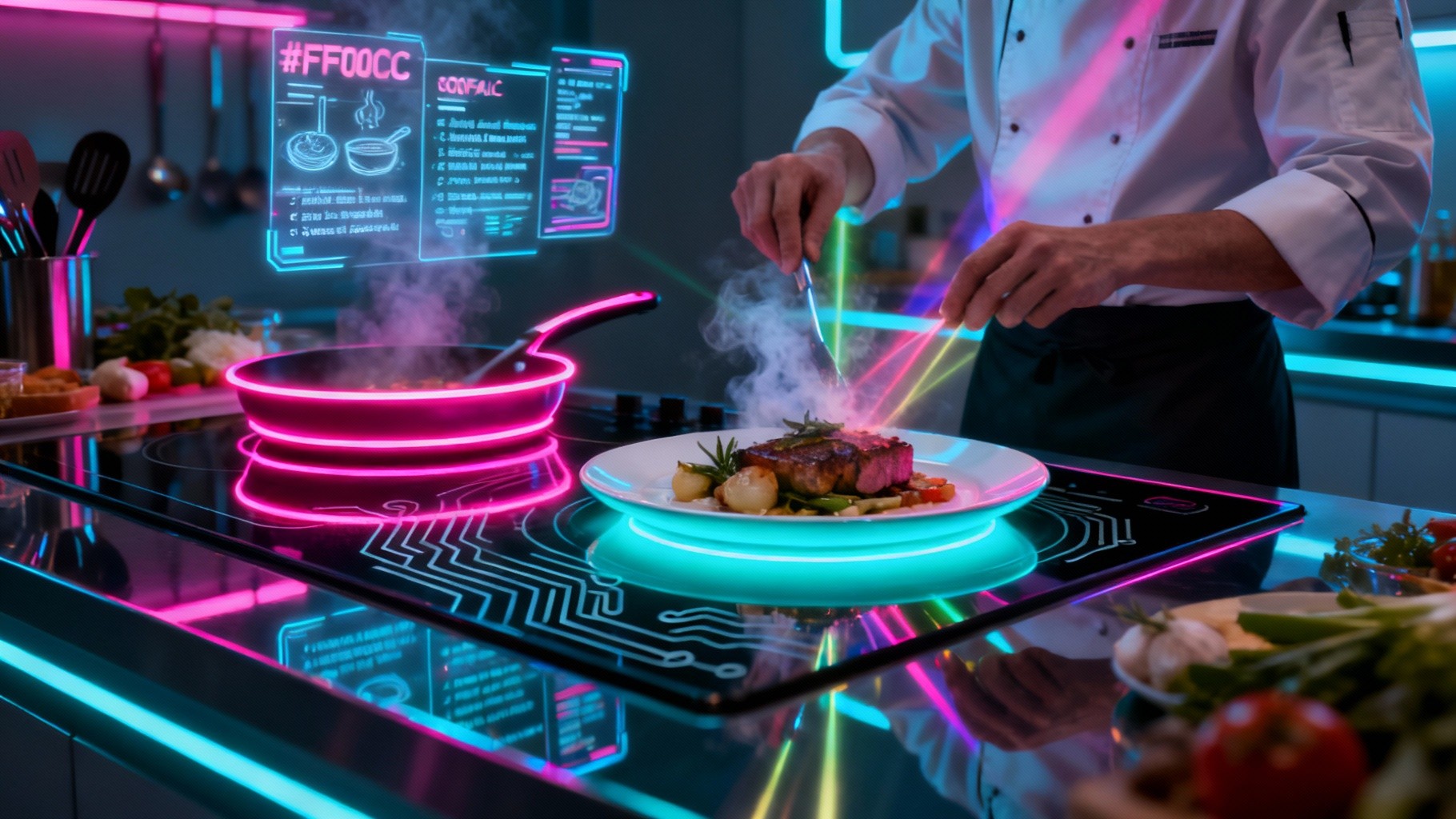 Free Cyberpunk Chef Cooking Photo - Cyberpunk, Futuristic, Chef ...