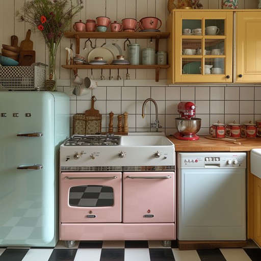 Retro Kitchen Display Free Vintage Kitchenware Display Image - Vintage, Kitchenware, Enamel ...