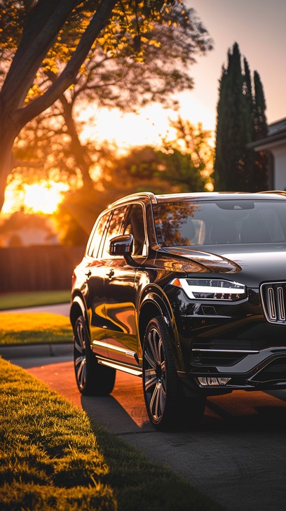 Free Sleek Sunset Drive Image - Sunset, Luxury, Suv | Download at StockCake