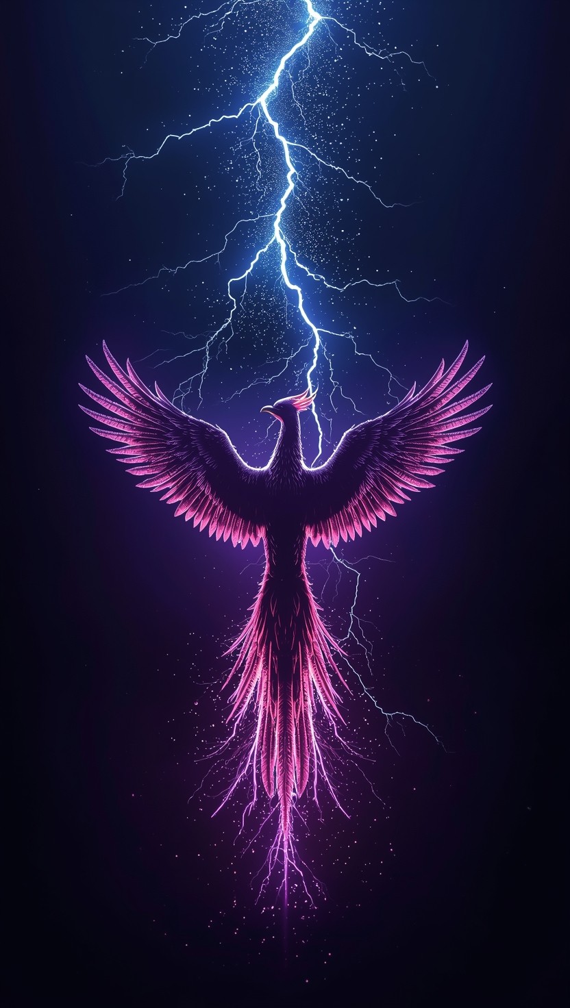 Free Phoenix Rising Up Image - Phoenix, Lightning, Purple | Download at ...