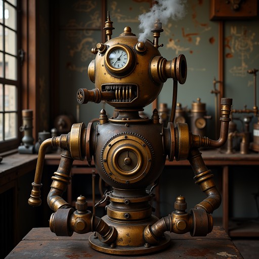 Free Steampunk Brass Robot Image - Steampunk, Robot, Brass | Download ...