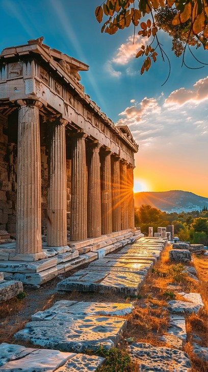 Free Sunset Ancient Ruins Image - Sunset, Ruins, Temple | Download at ...