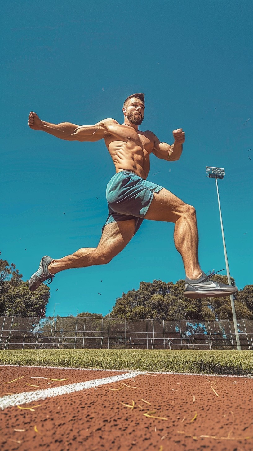 Free Athlete Mid Leap Image - Athlete, Running, Fitness | Download at ...