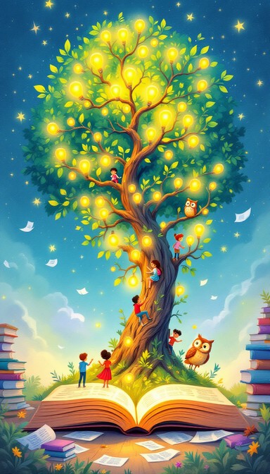 Powerful Wisdomtree Cartoon Free Wisdom Tree Blooms Image - Book, Tree, Knowledge | Download at ...