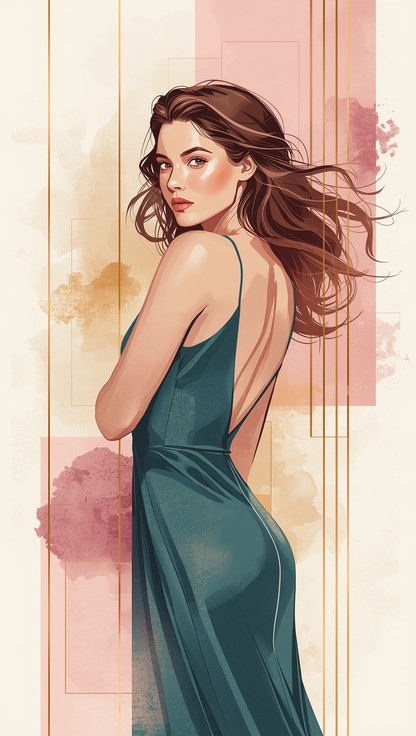 Free Elegant Feminine Strength Image - Woman, Illustration, Portrait ...